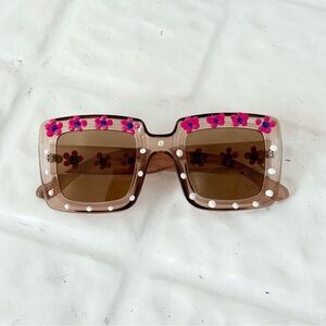 ⋆｡°✩ Hand Painted Y2K Flower Sunglasses ✩°｡⋆